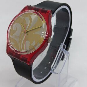 VINTAGE 1990 Swatch GR106 "Louis Louis" 34mm Swiss Watch